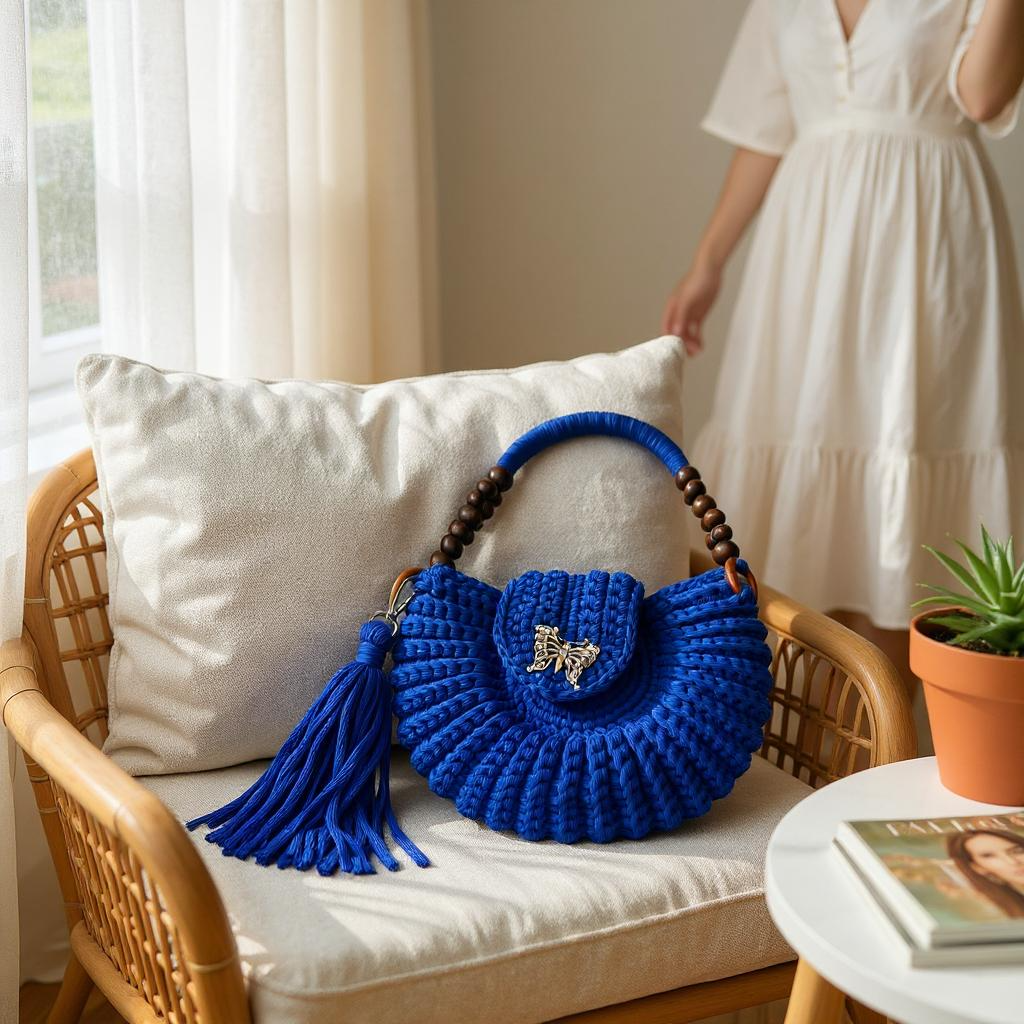 Crochet purse