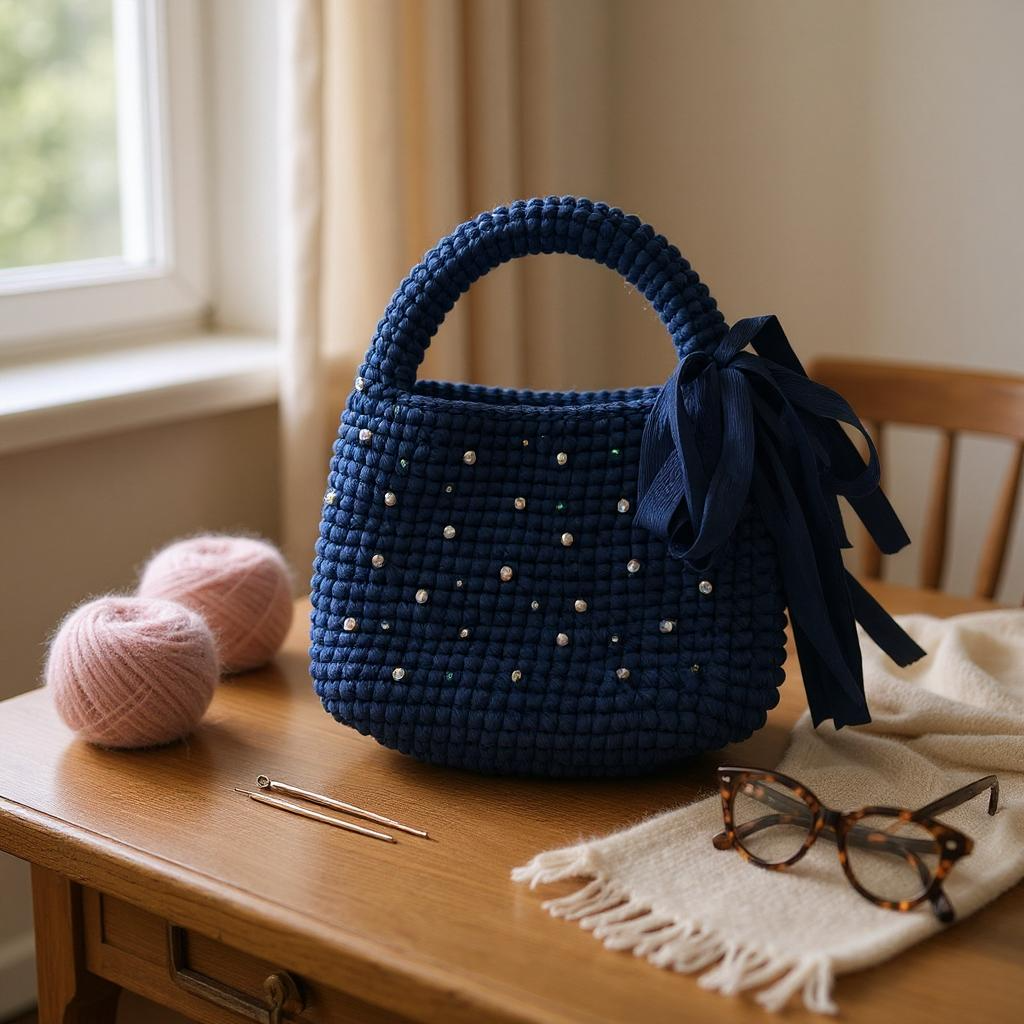 Crochet purse