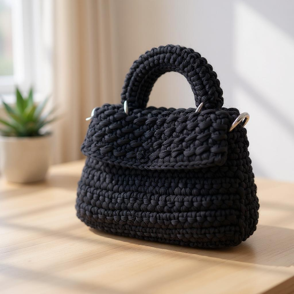 Crochet purse
