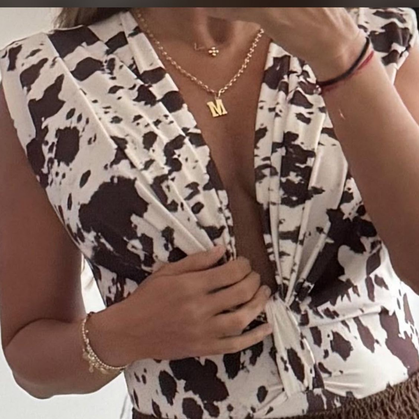 cow print bodysuit
