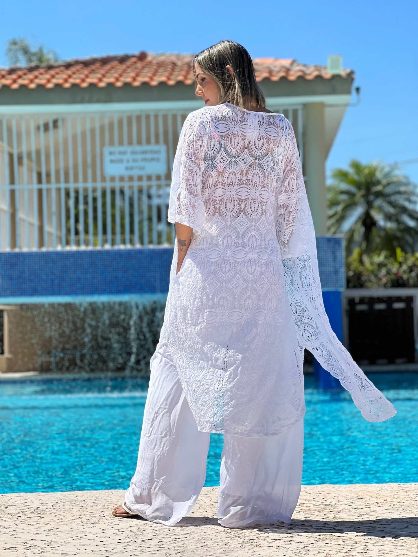 Open front tunic