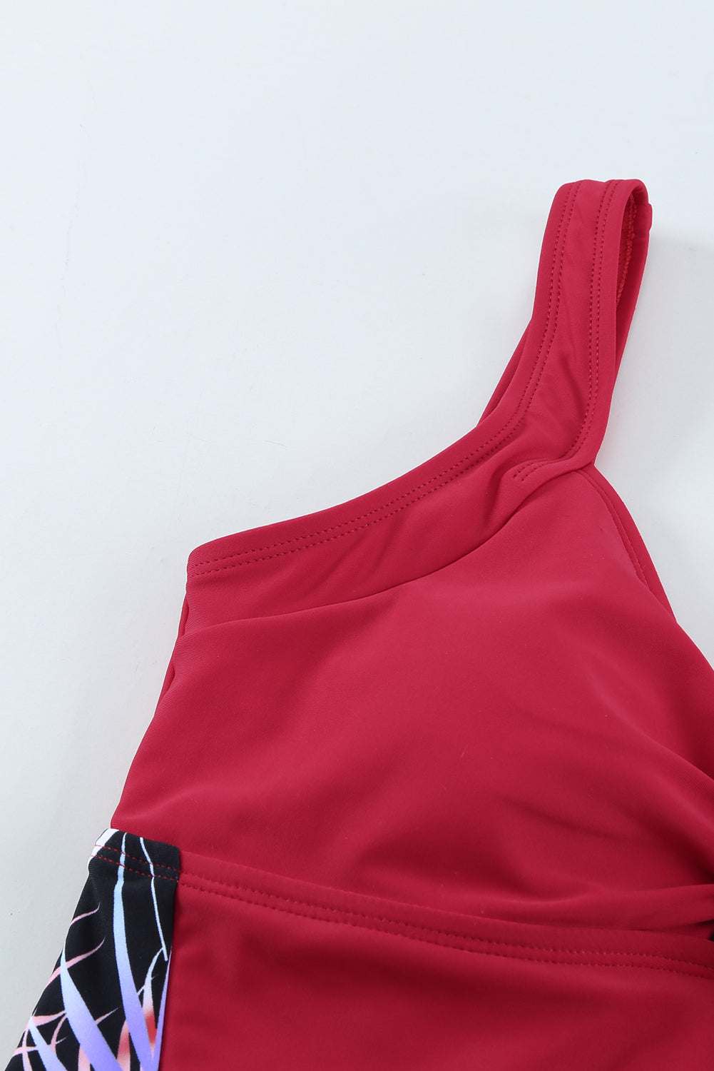 Red one piece swimsuit