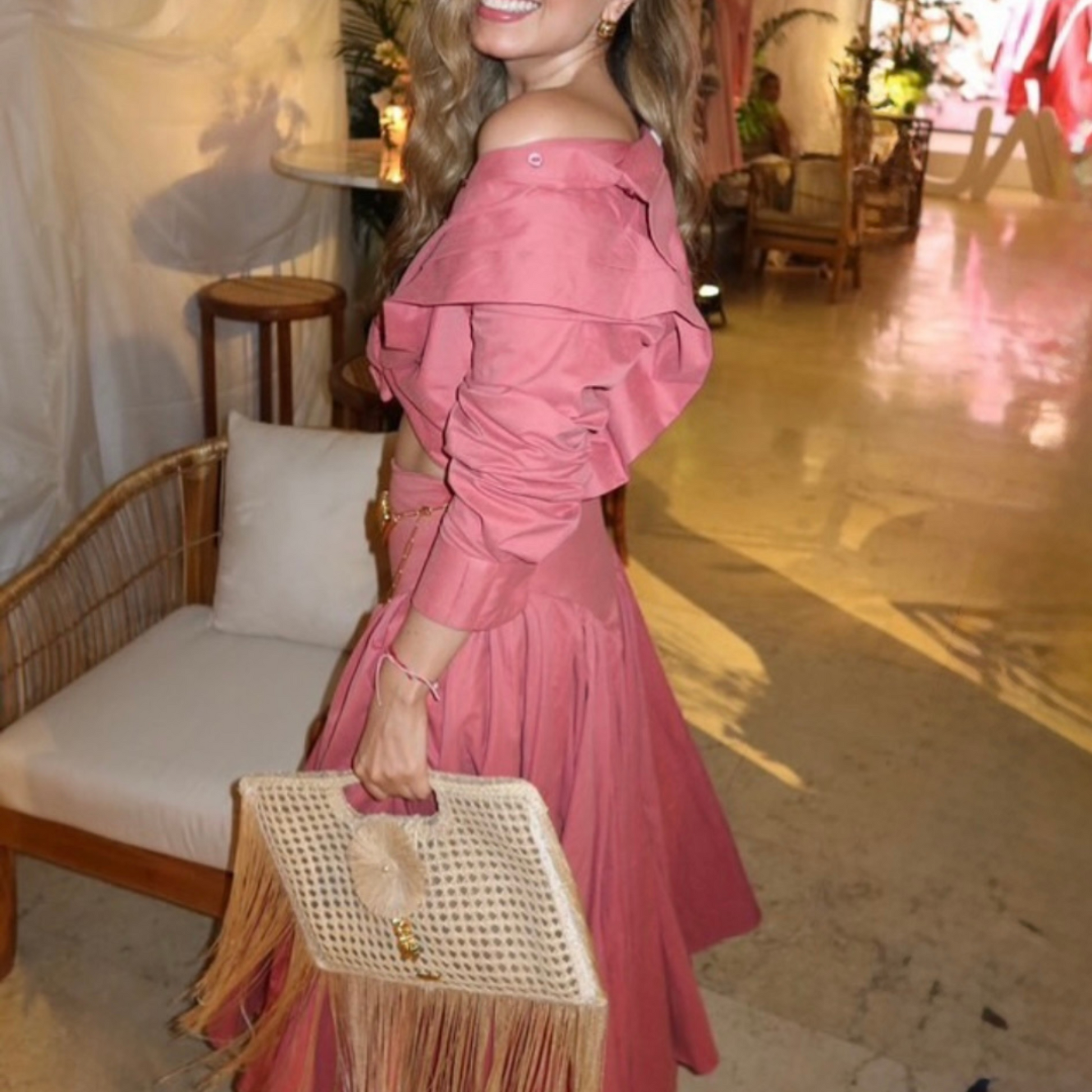 woven handbag