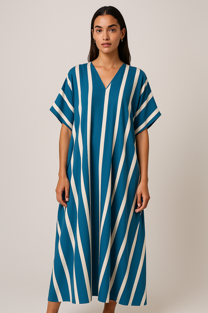 Caftan print de rayas