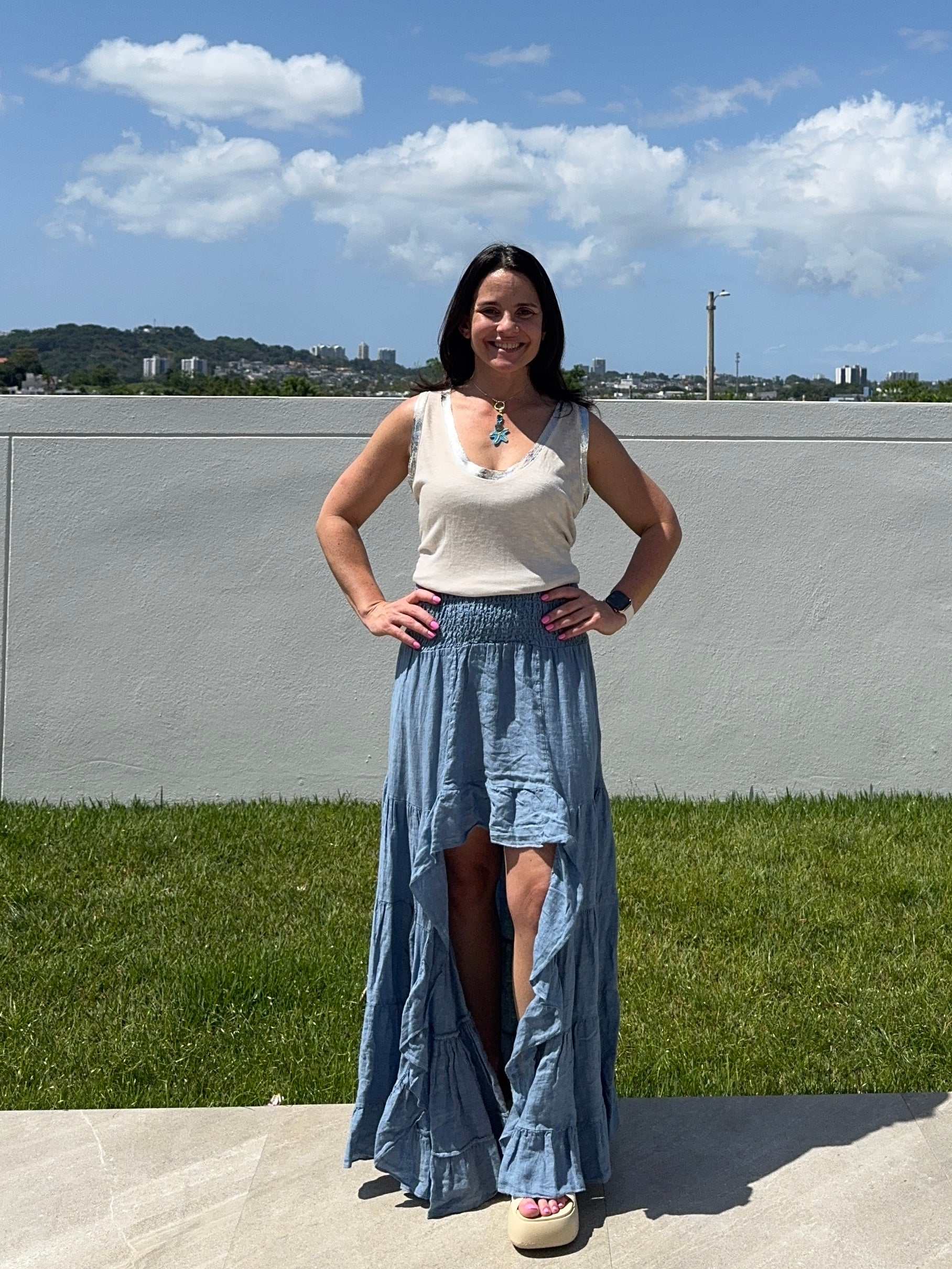 Linen skirt