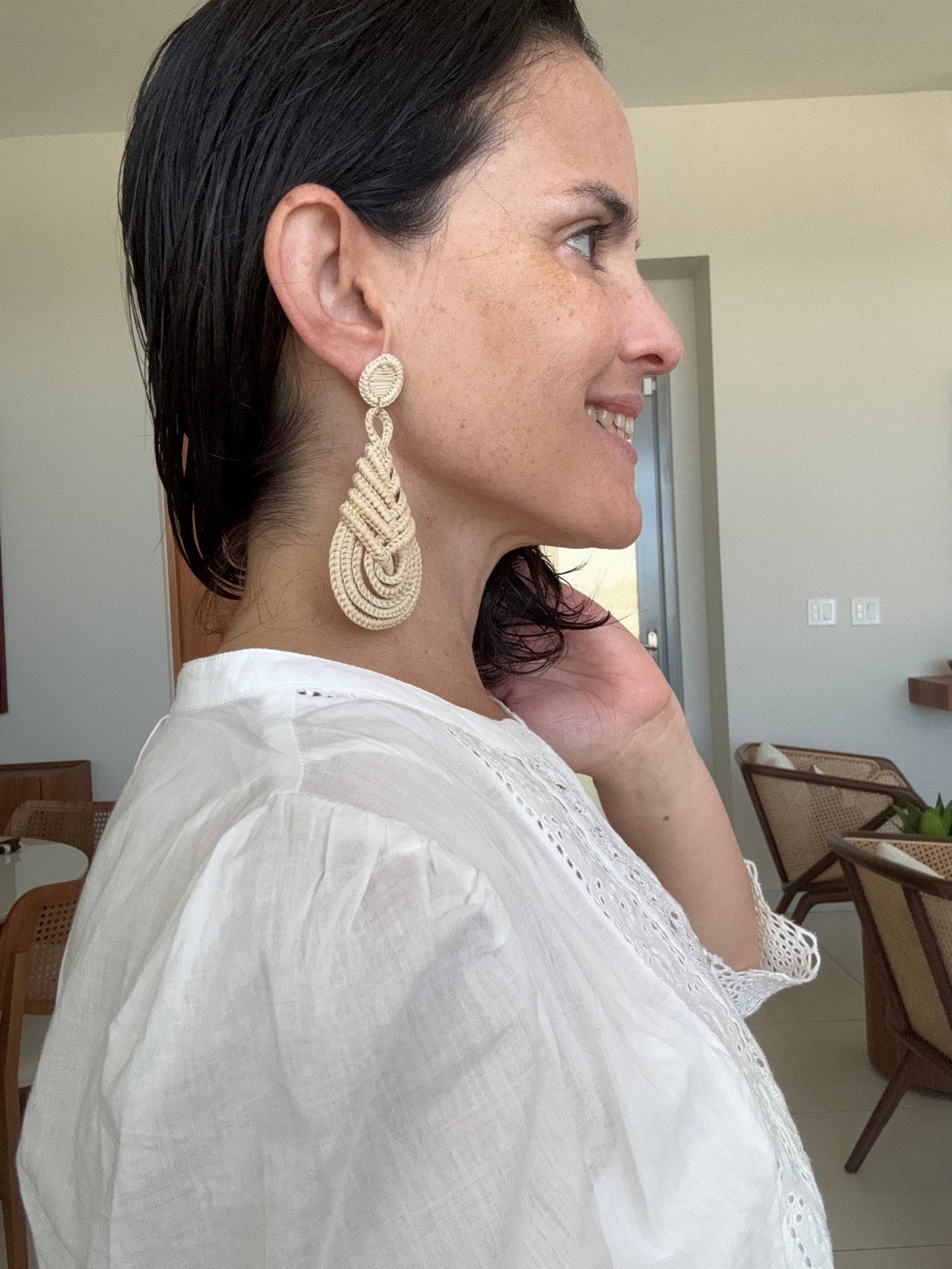 Iraca Palm earrings