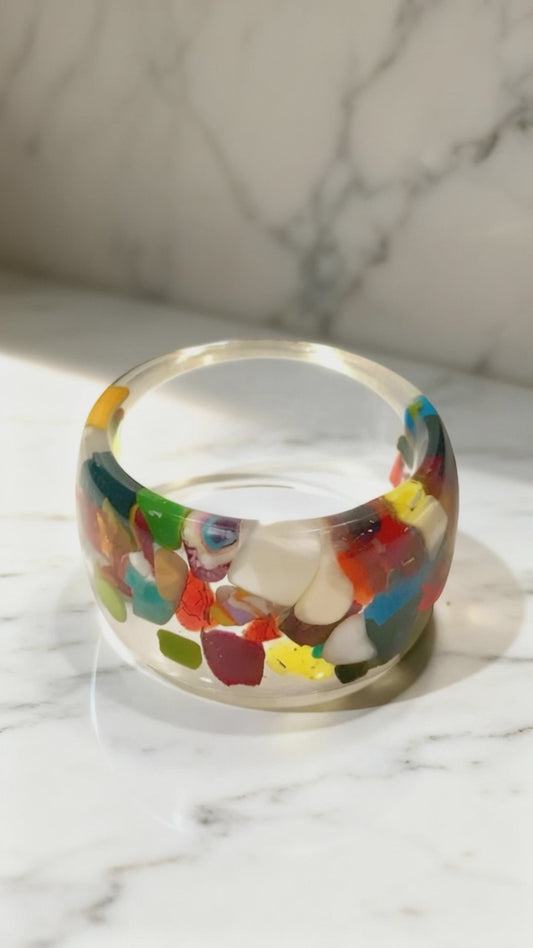 Cascade resin bracelet