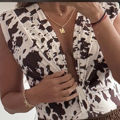 cow print bodysuit
